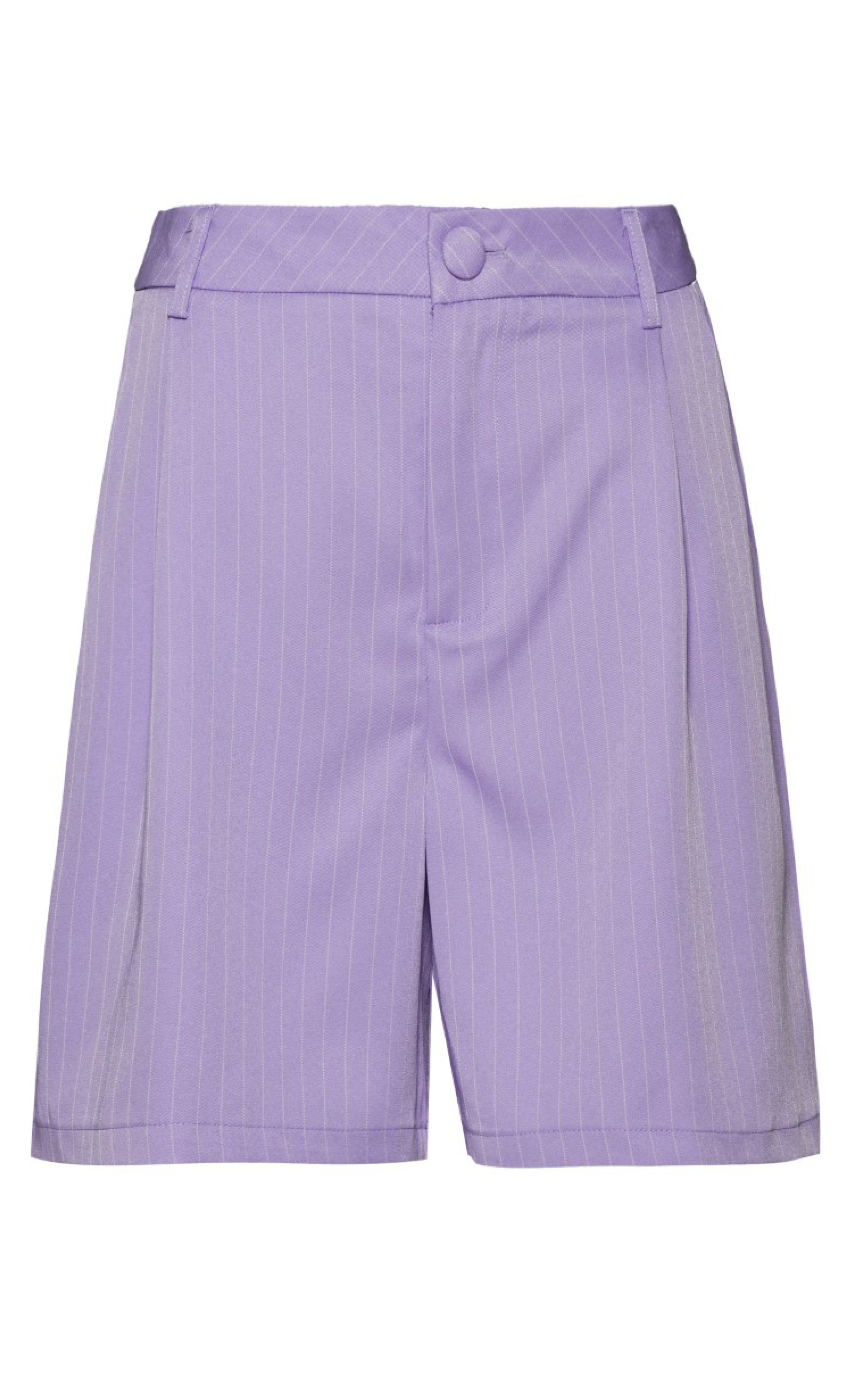 INA Copenhagen Shorts - Mai - Purple Pinstripe