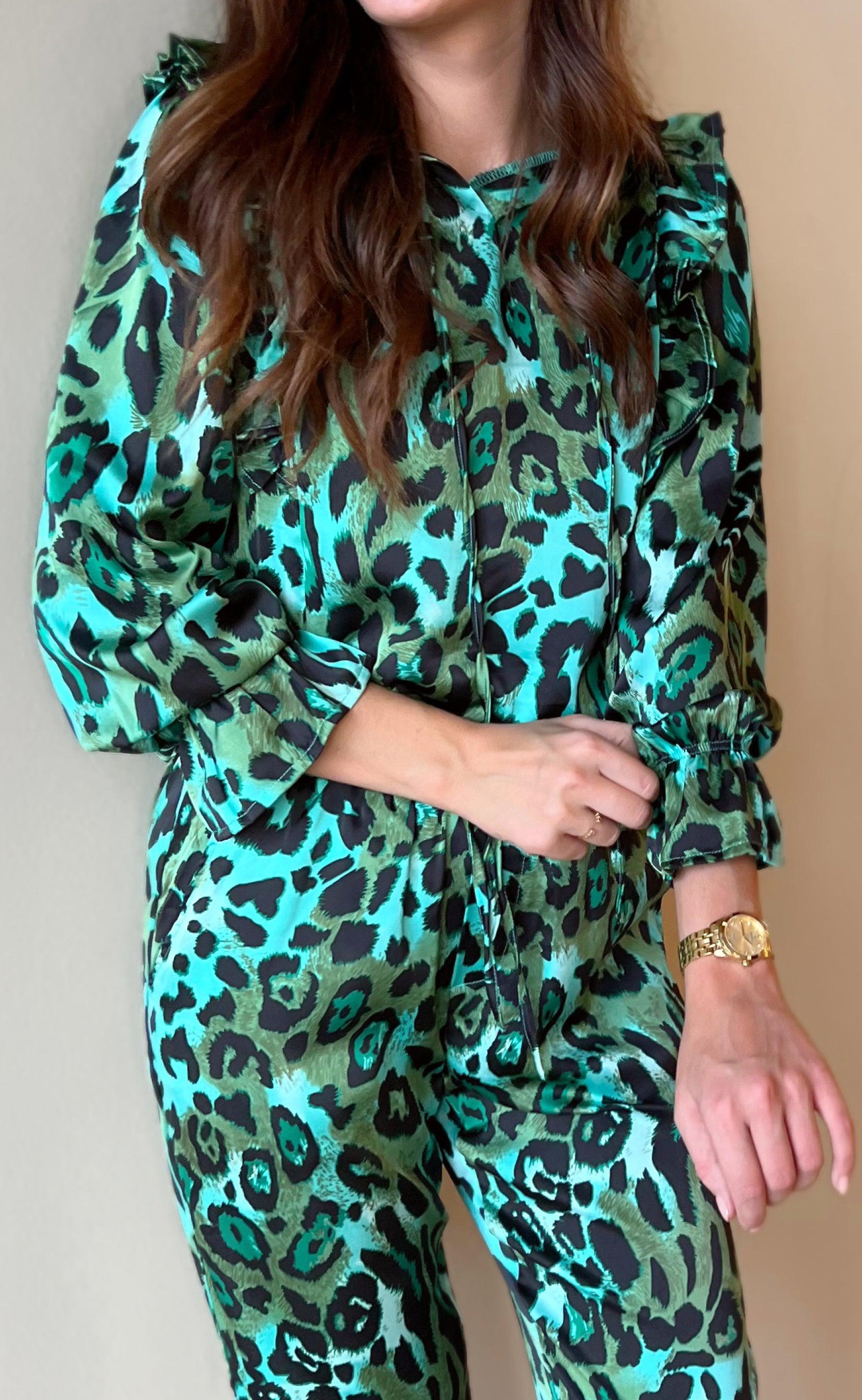 INA Copenhagen Skjorte - Julia - Green Leo