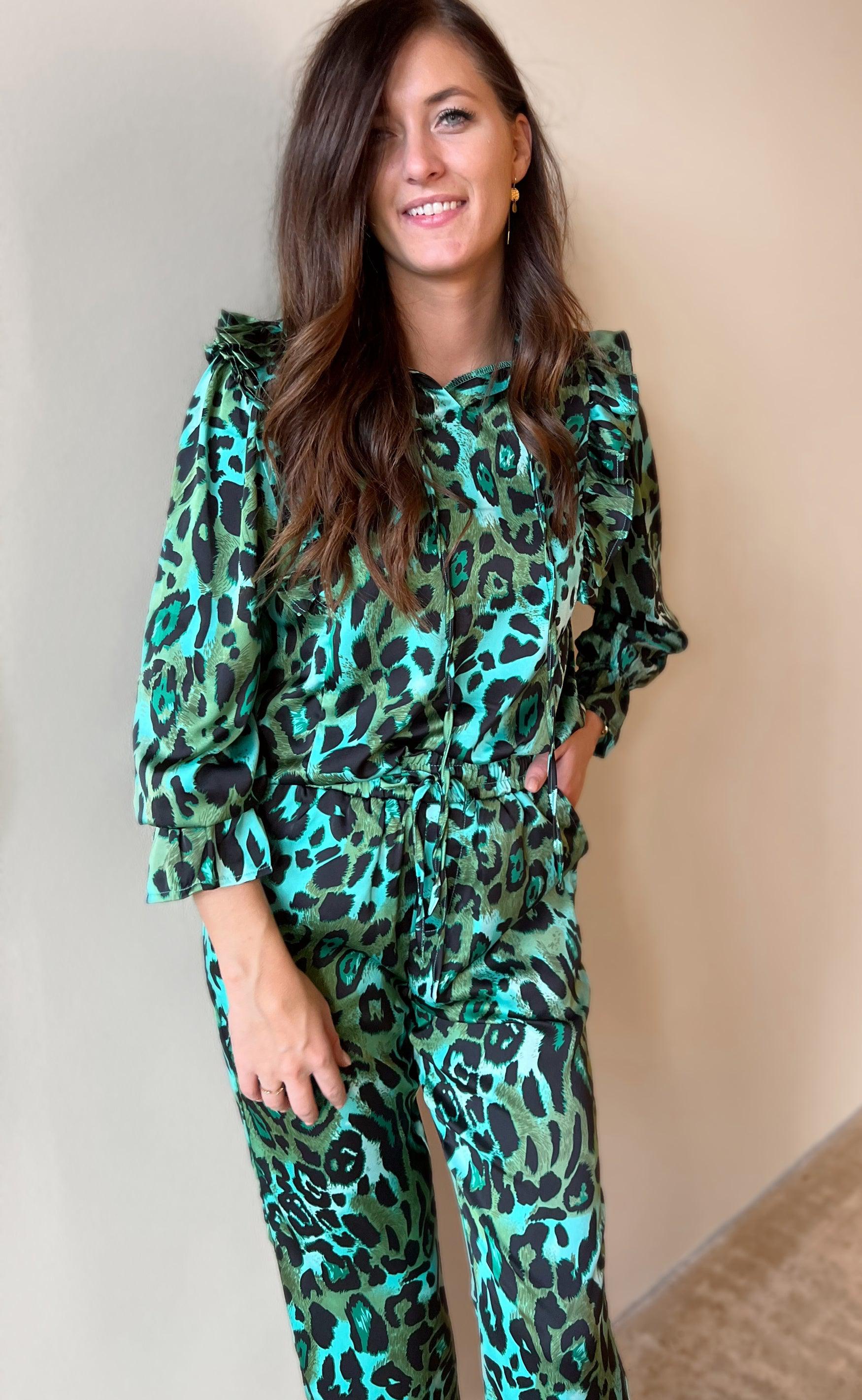 INA Copenhagen Skjorte - Julia - Green Leo