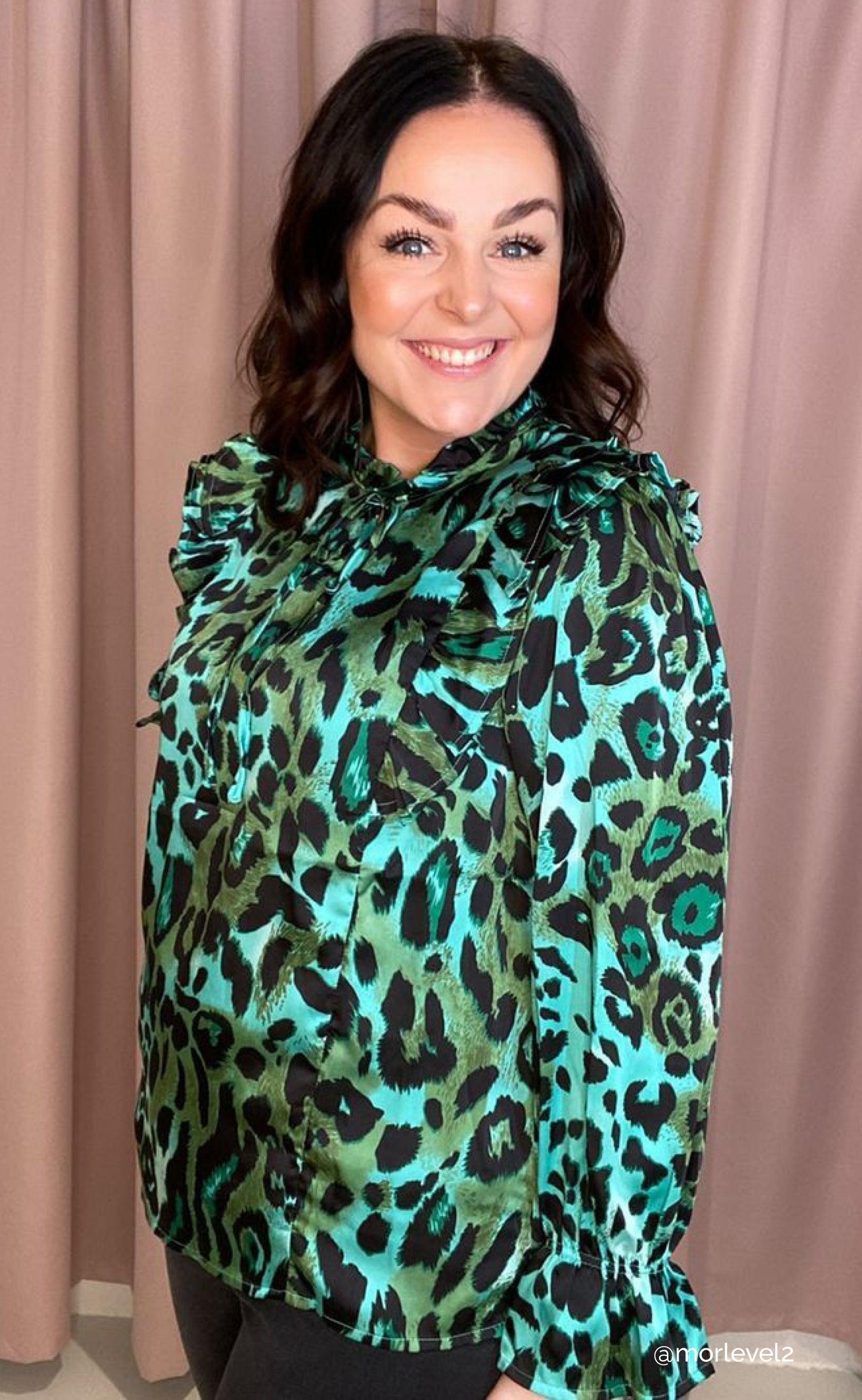 INA Copenhagen Skjorte - Julia - Green Leo