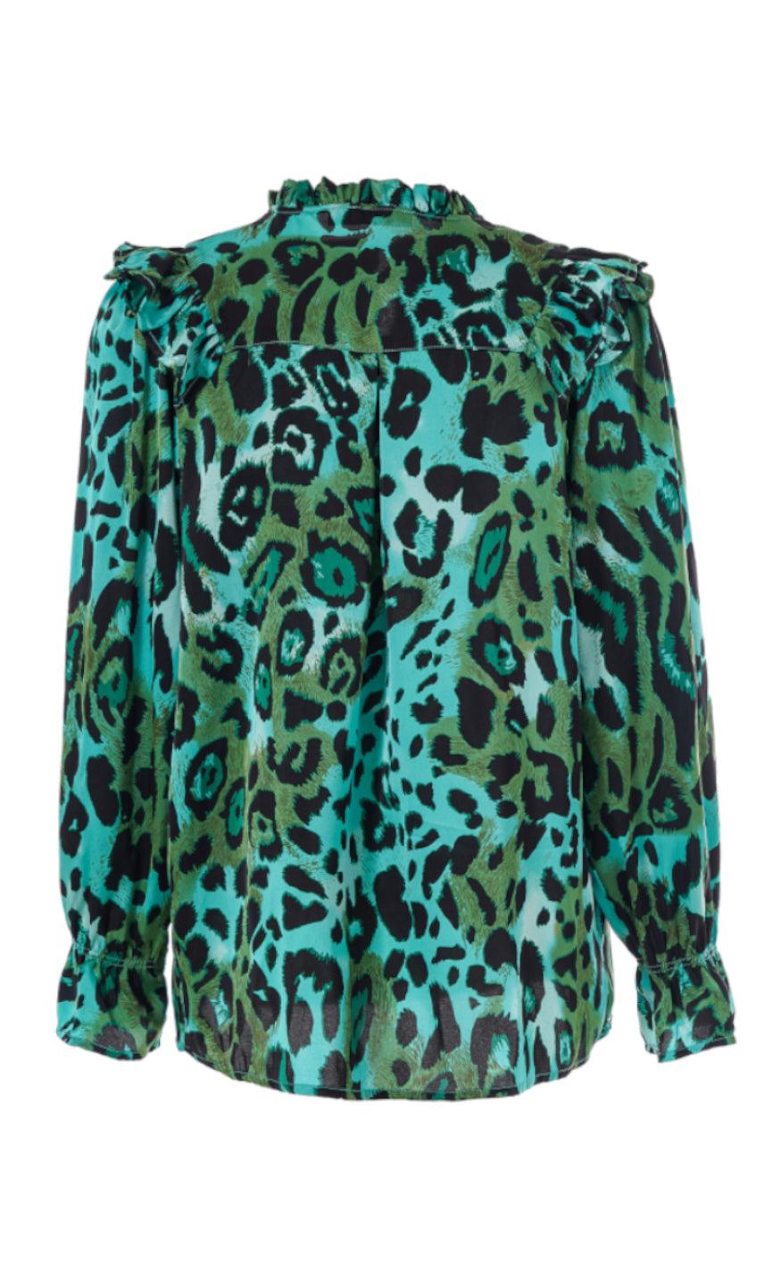 INA Copenhagen Skjorte - Julia - Green Leo