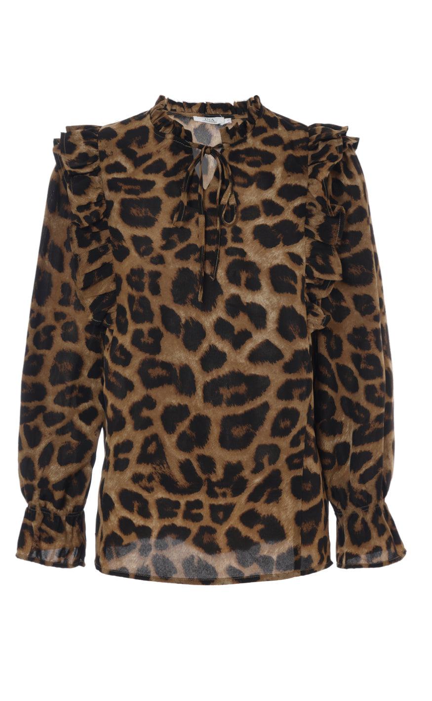 INA Copenhagen Skjorte - Julia - Leopard