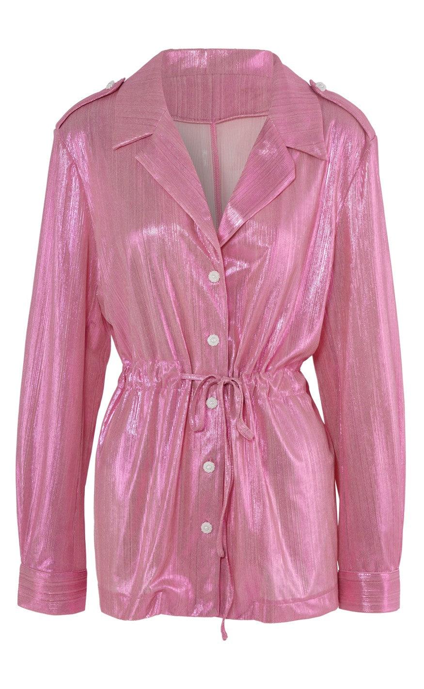 INA Copenhagen Skjorte - Malou - Metallic Pink