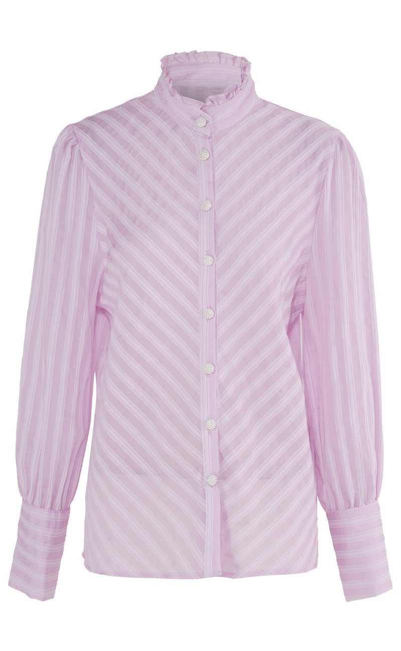 INA Copenhagen Skjorte - Sophia - Lilac Striped