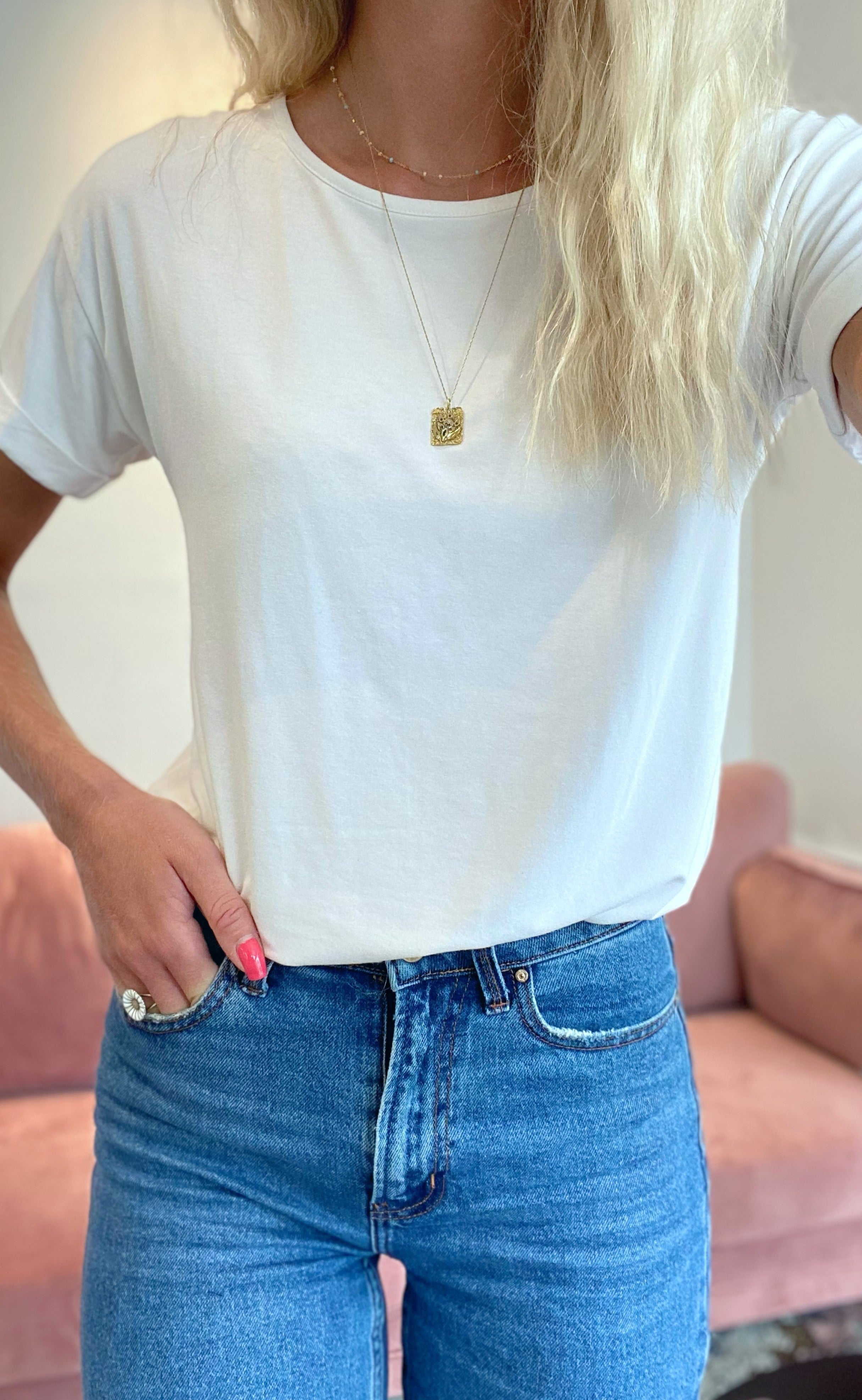 INA Copenhagen T-shirt - Lene - White