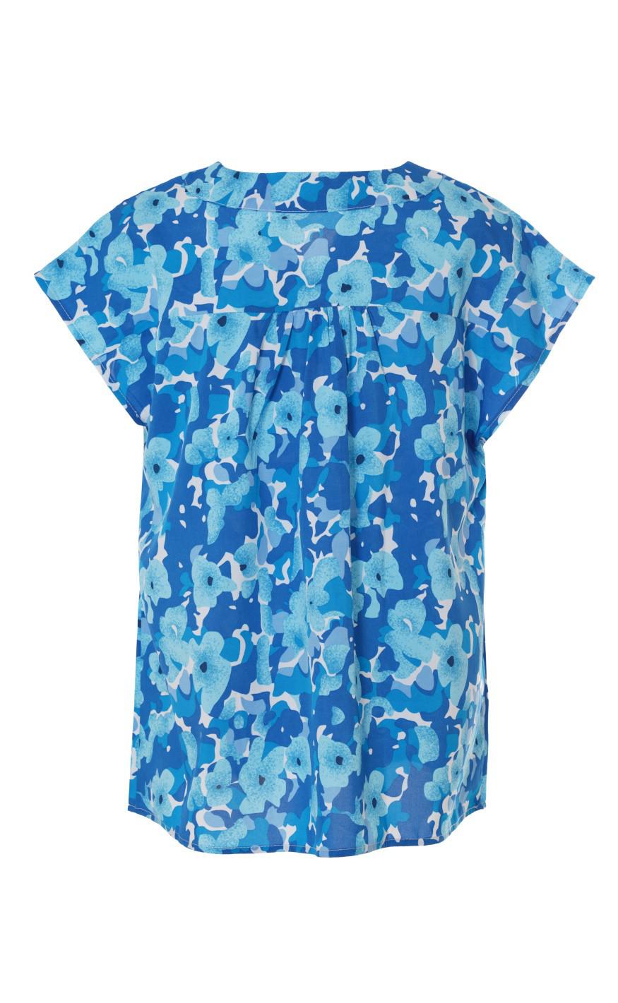 INA Copenhagen Top - Amelia - Blue Flower