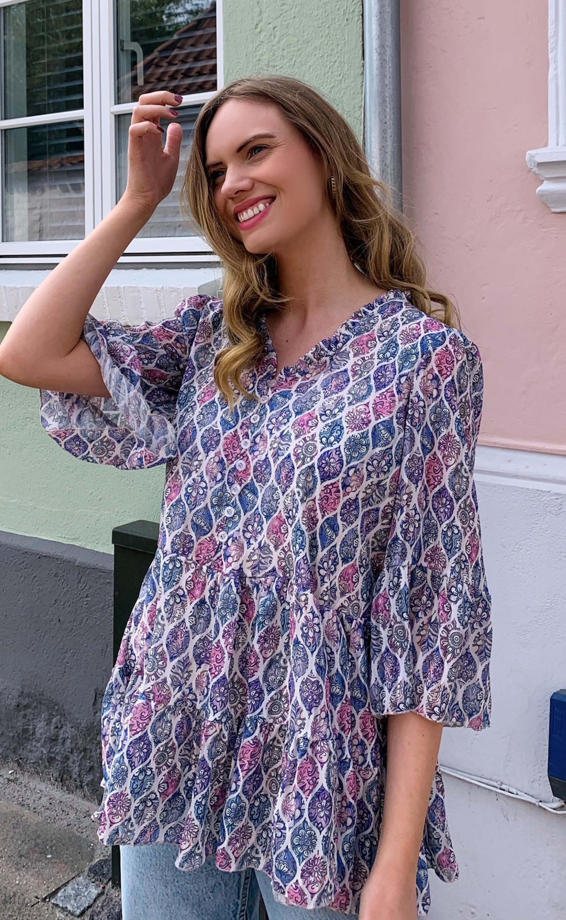 INA Copenhagen Top - Isabella - Flower Mix
