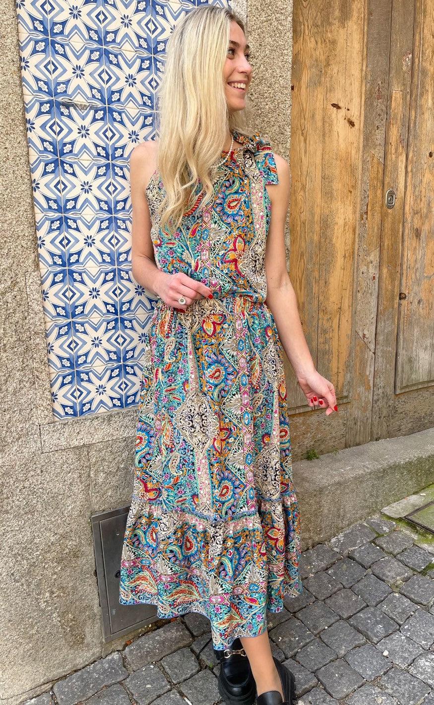 INA Copenhagen Top - Karo - Mixed Paisley