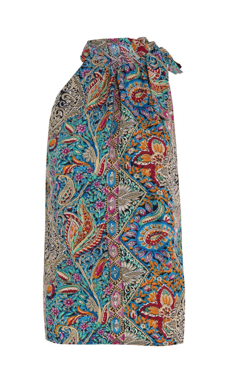 INA Copenhagen Top - Karo - Mixed Paisley