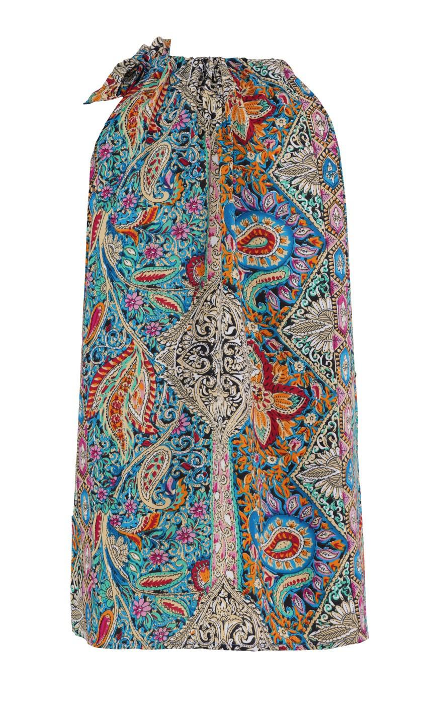 INA Copenhagen Top - Karo - Mixed Paisley