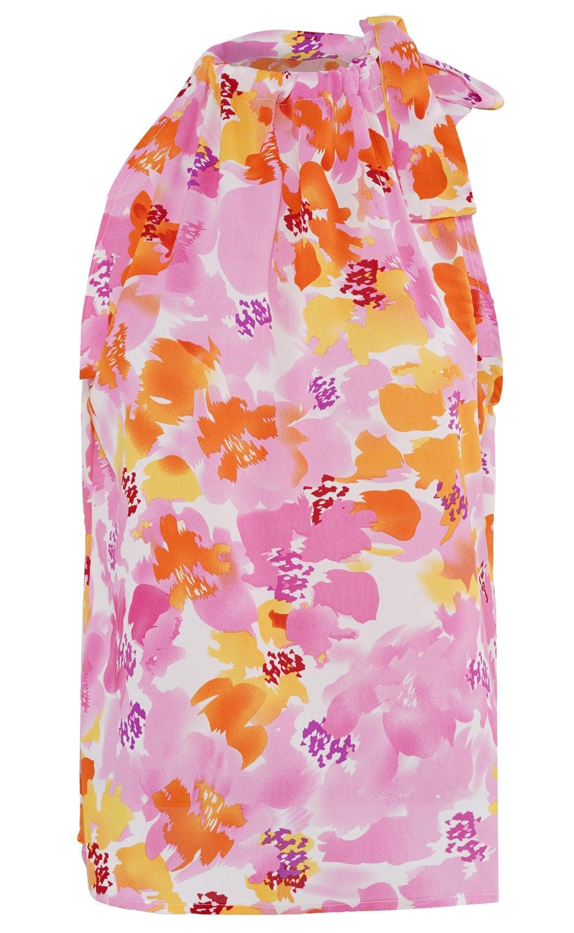 INA Copenhagen Top - Karo - Tropical Flowers