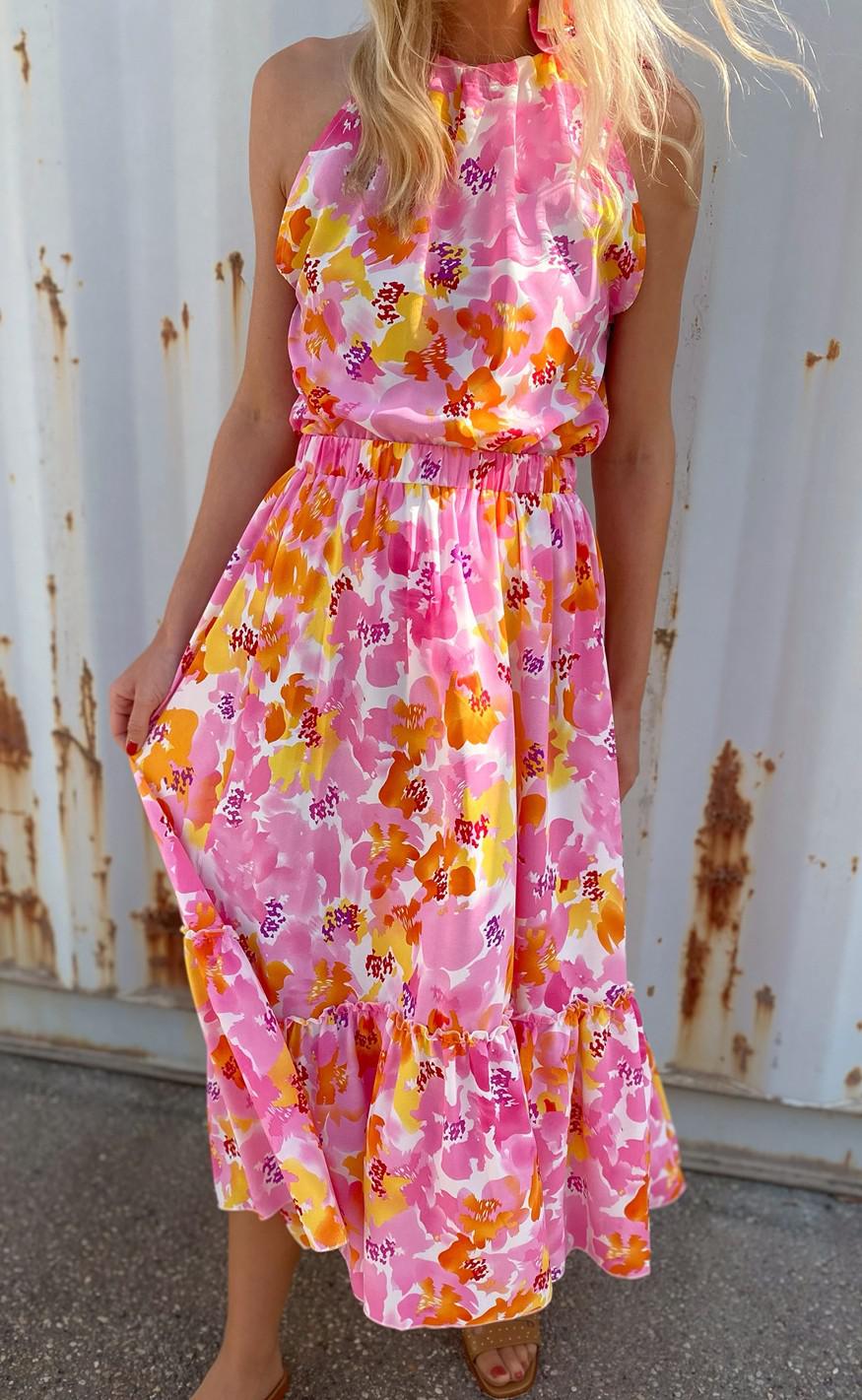 INA Copenhagen Top - Karo - Tropical Flowers