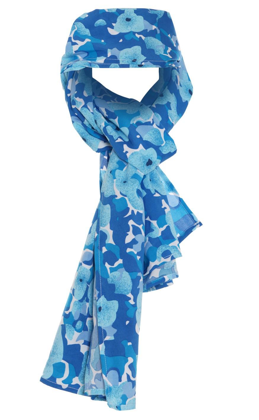 INA Copenhagen Tørklæde - Koda - Blue Flower