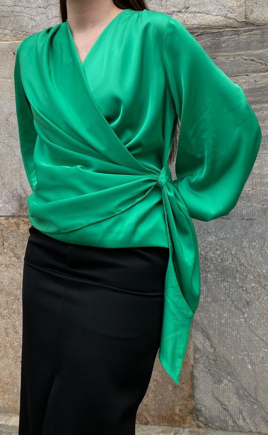 Karmamia Copenhagen Bluse - Ines - Emerald