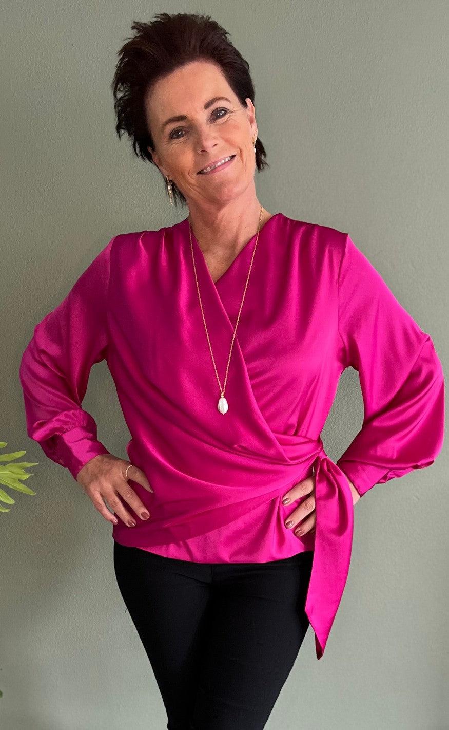 Karmamia Copenhagen Bluse - Ines - Rose Violet