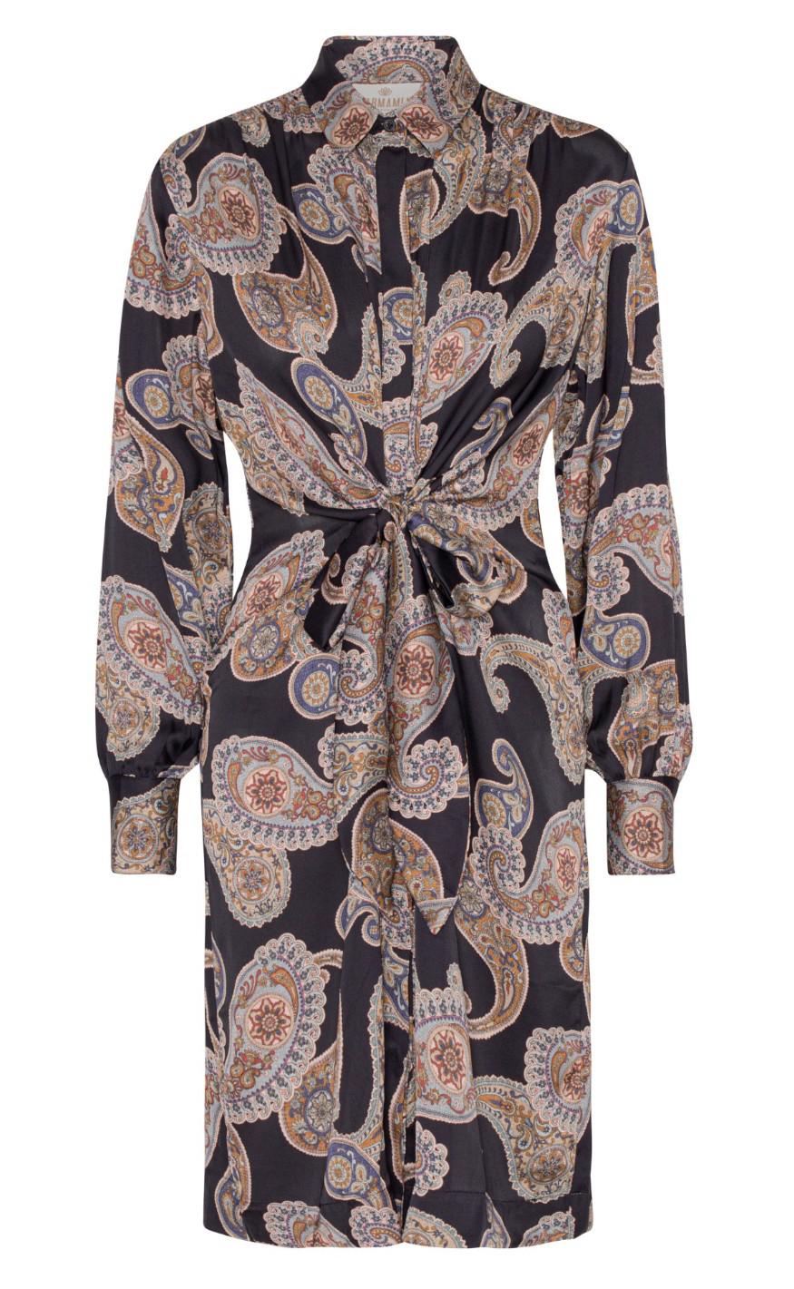 Karmamia Copenhagen Kjole - Mila - Blue Grand Paisley