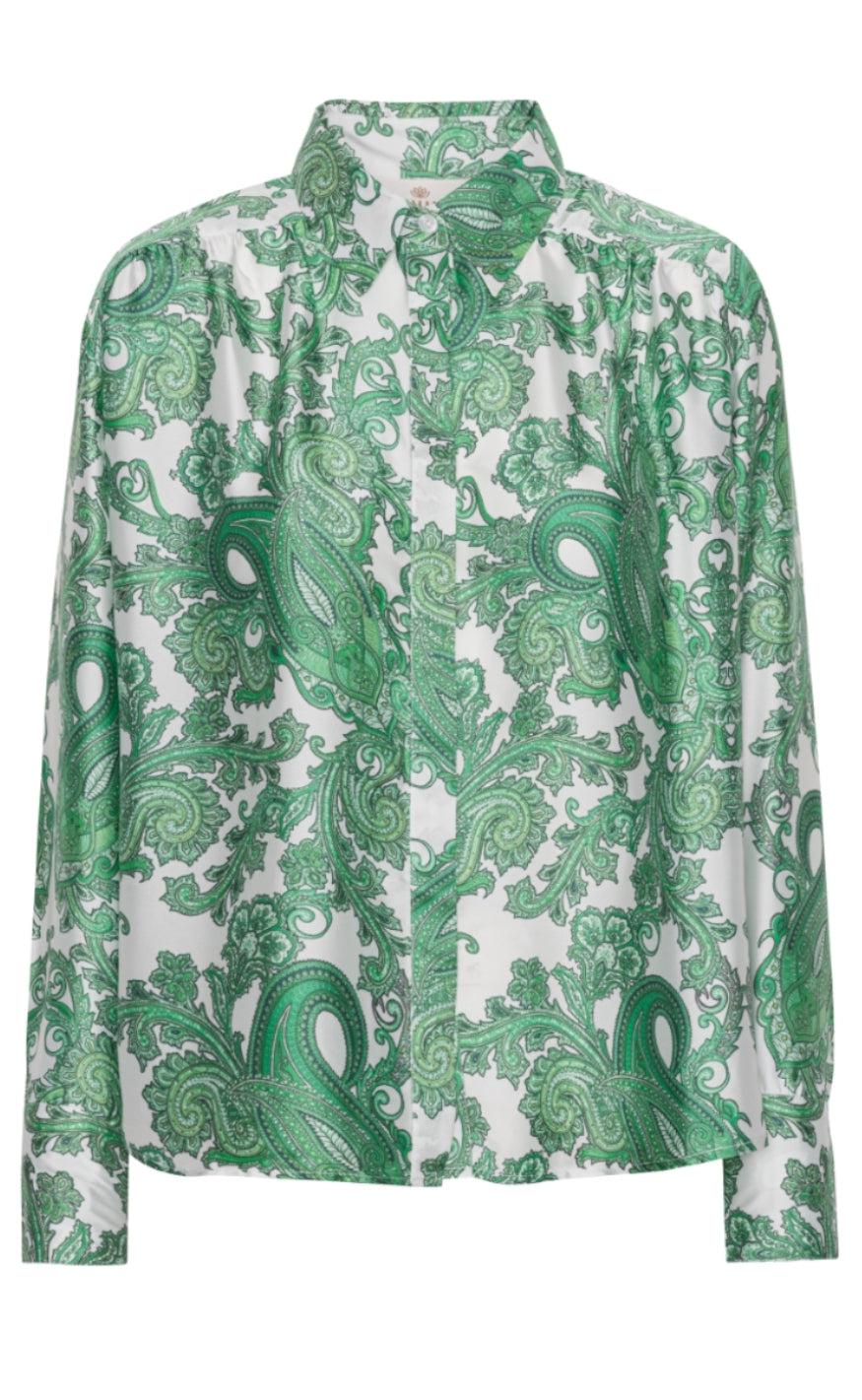 Karmamia Copenhagen Skjorte - Augusta - Paisley Green