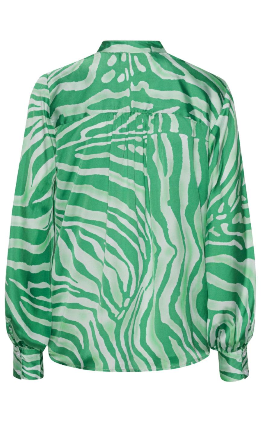 Karmamia Copenhagen Skjorte - Cornelia - Green Tiger