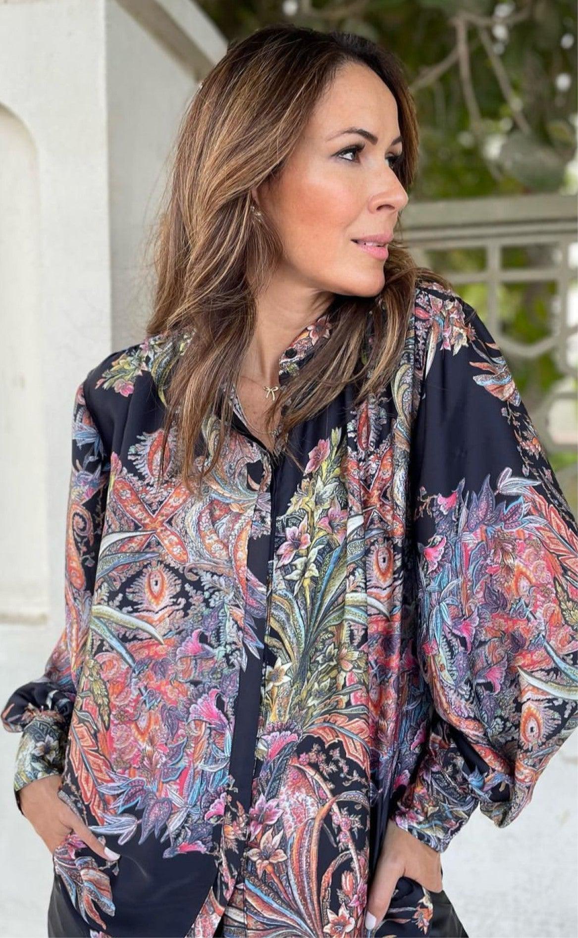 Karmamia Copenhagen Skjorte - Cornelia - Meadow Black