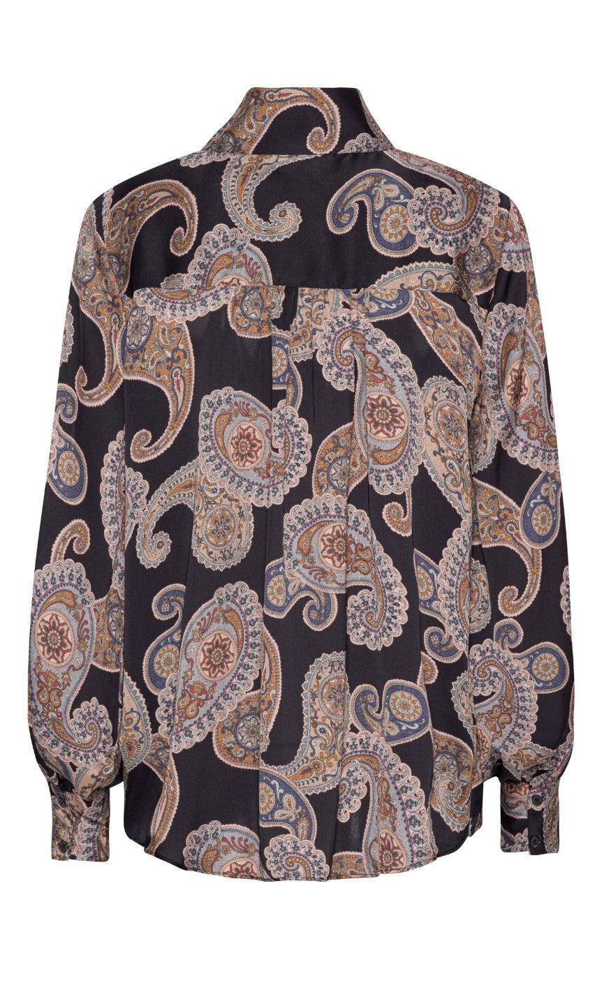 Karmamia Copenhagen Skjorte - Noelle - Blue Grand Paisley
