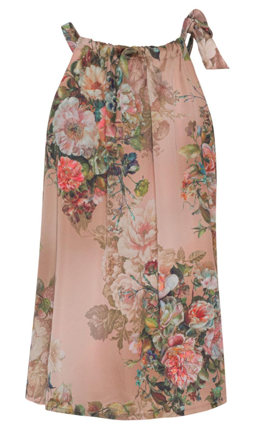 Karmamia Copenhagen Top - Ruffle Tie - Daisy Rouge