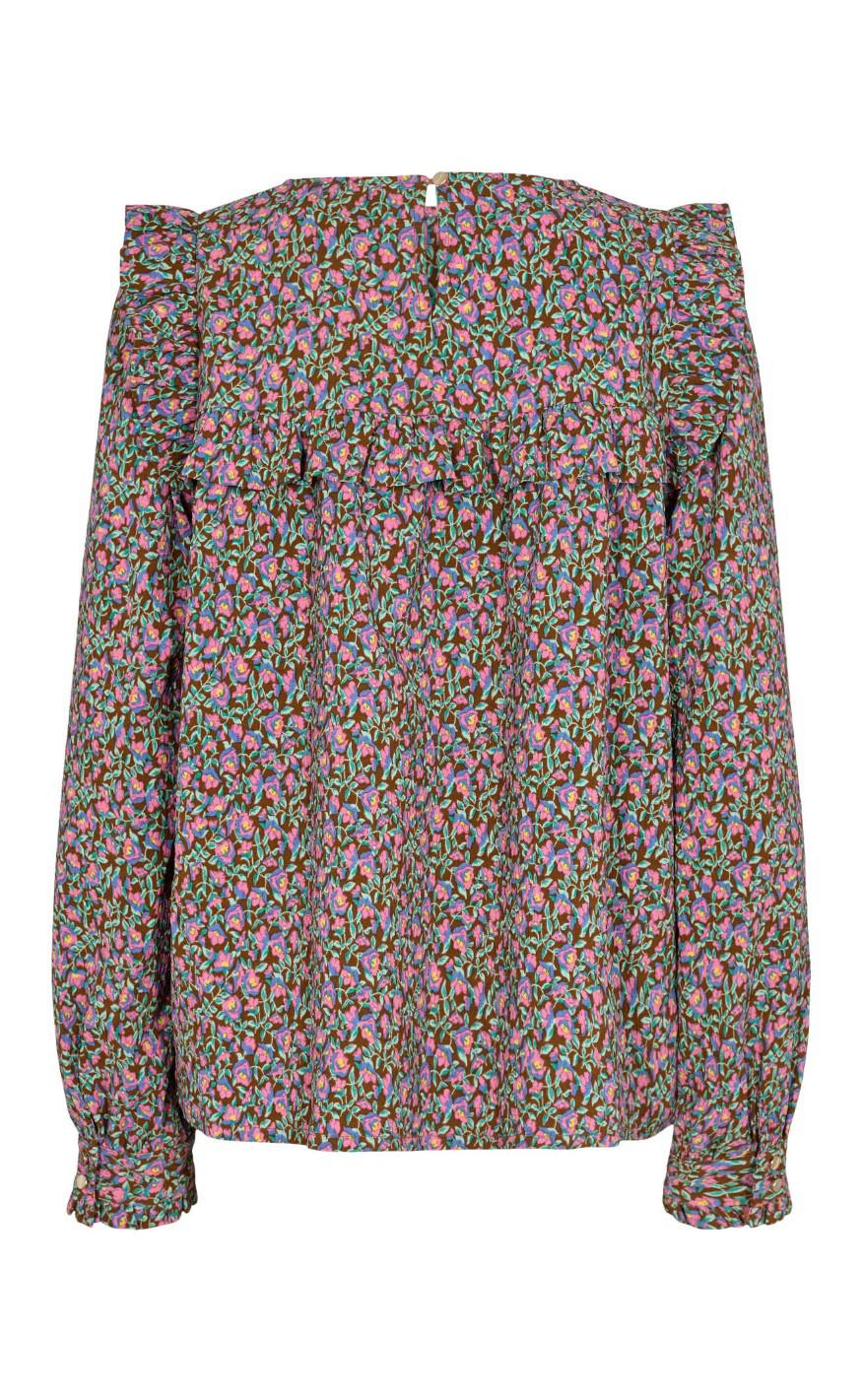 Liberte Bluse - Heather - Pink Brown Flower