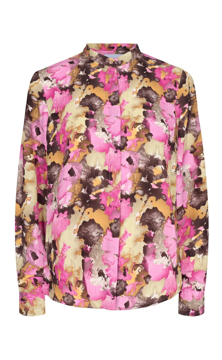 Liberte Bluse - Maggie - Pink Choco Print