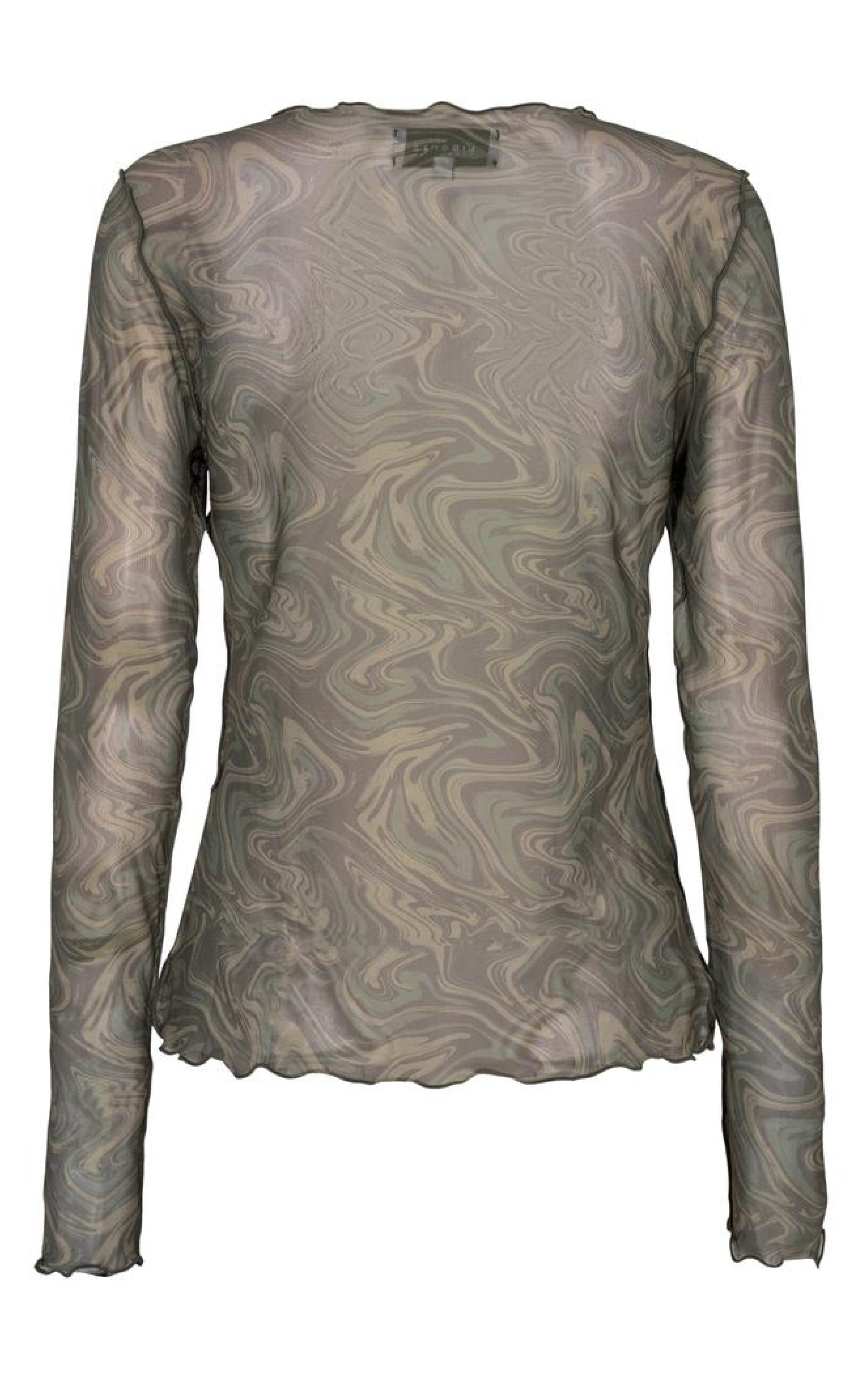 Liberte Bluse - Mesh - Army Twist