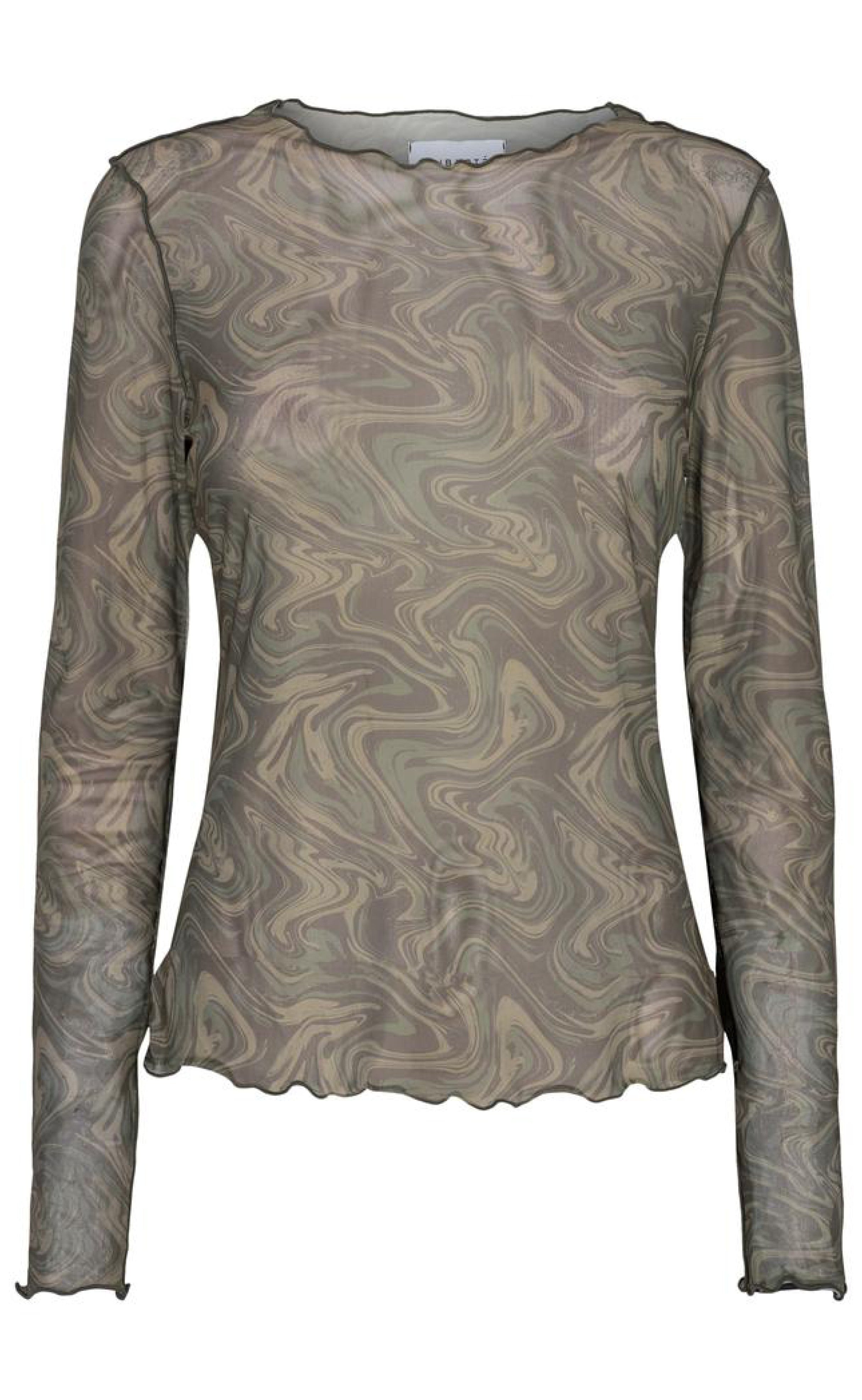 Liberte Bluse - Mesh - Army Twist