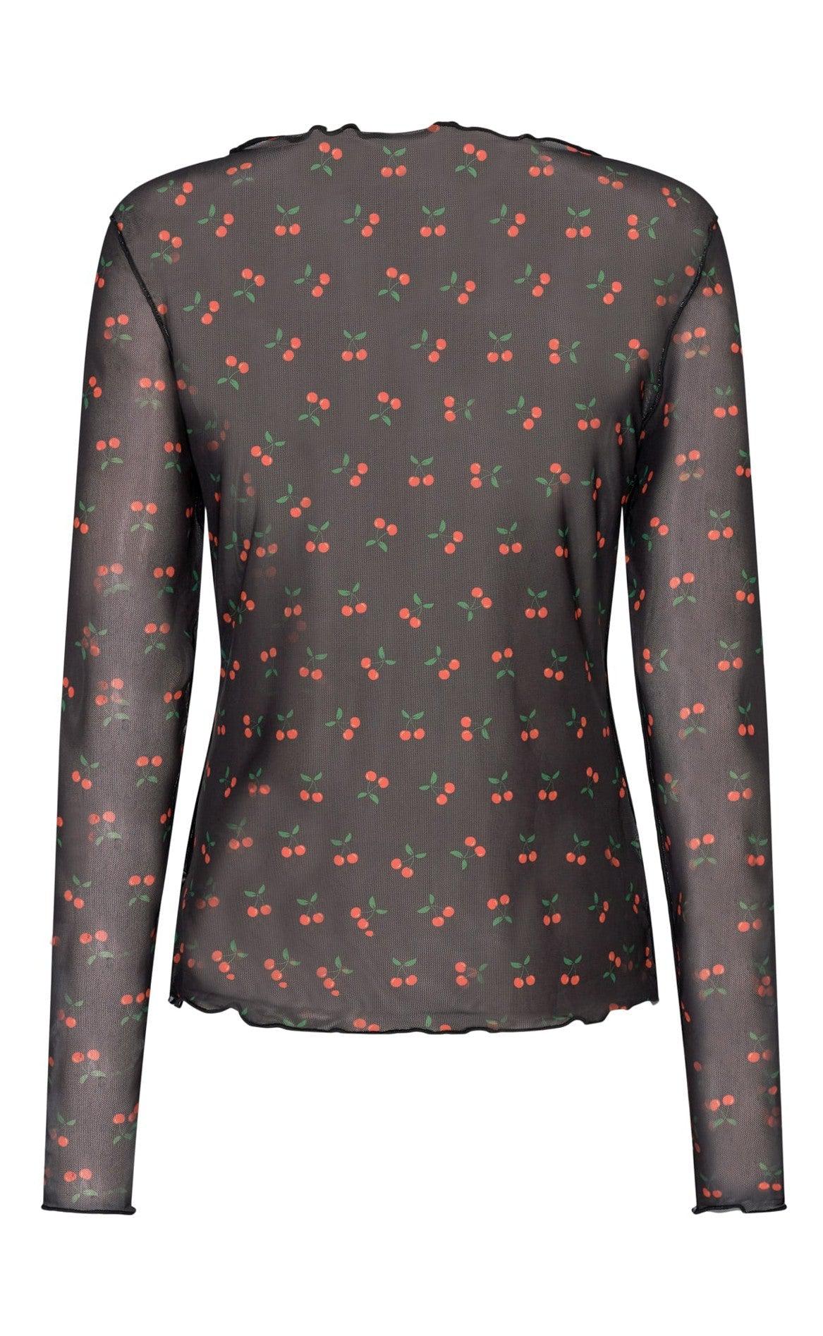 Liberte Bluse - Mesh - Black Cherry