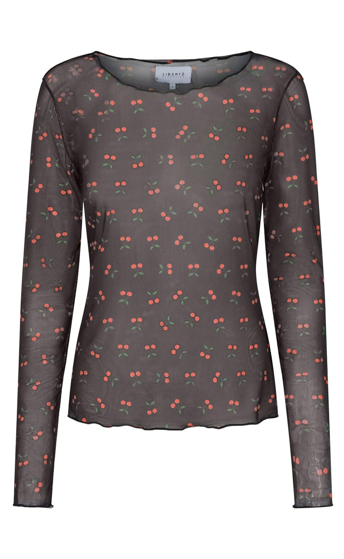 Liberte Bluse - Mesh - Black Cherry