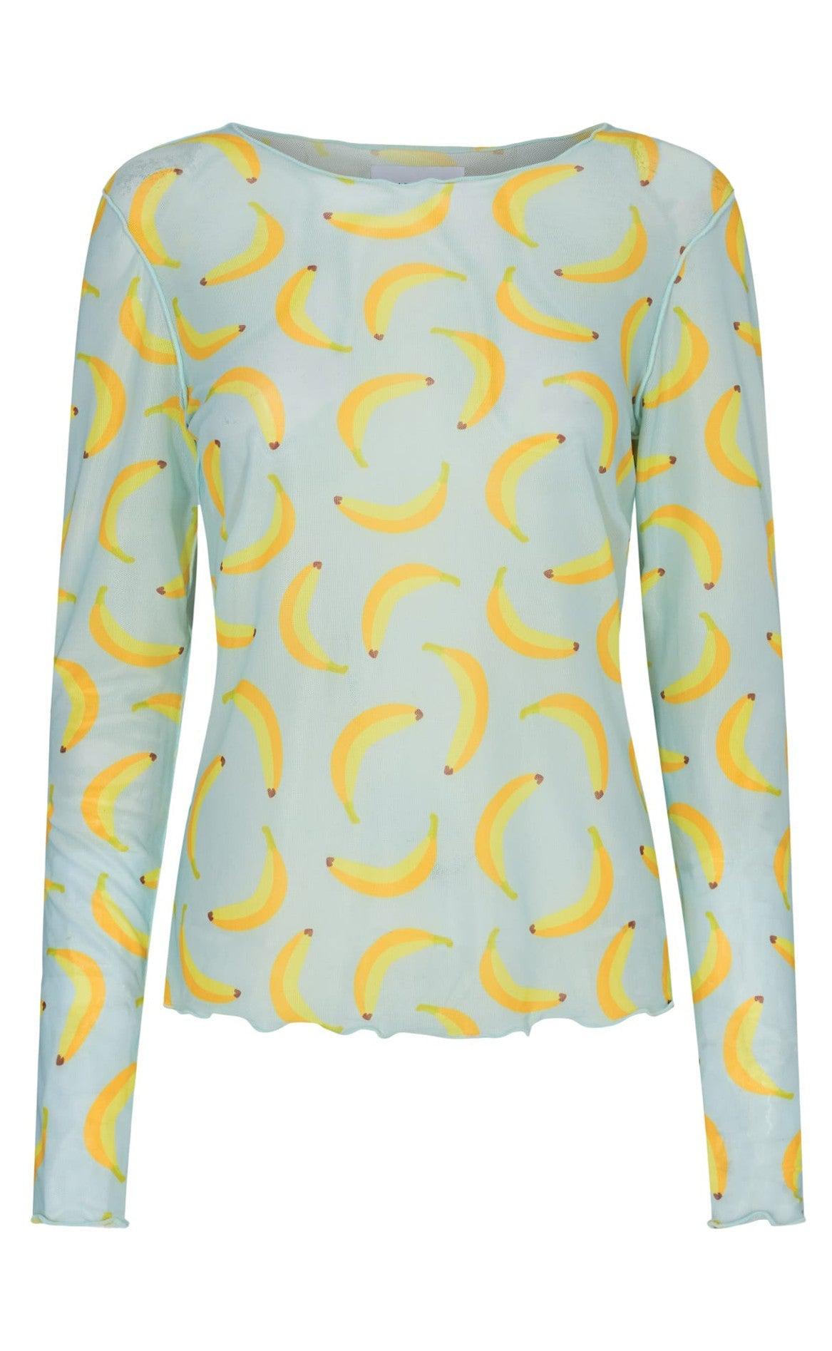Liberte Bluse - Mesh - Blue Banana