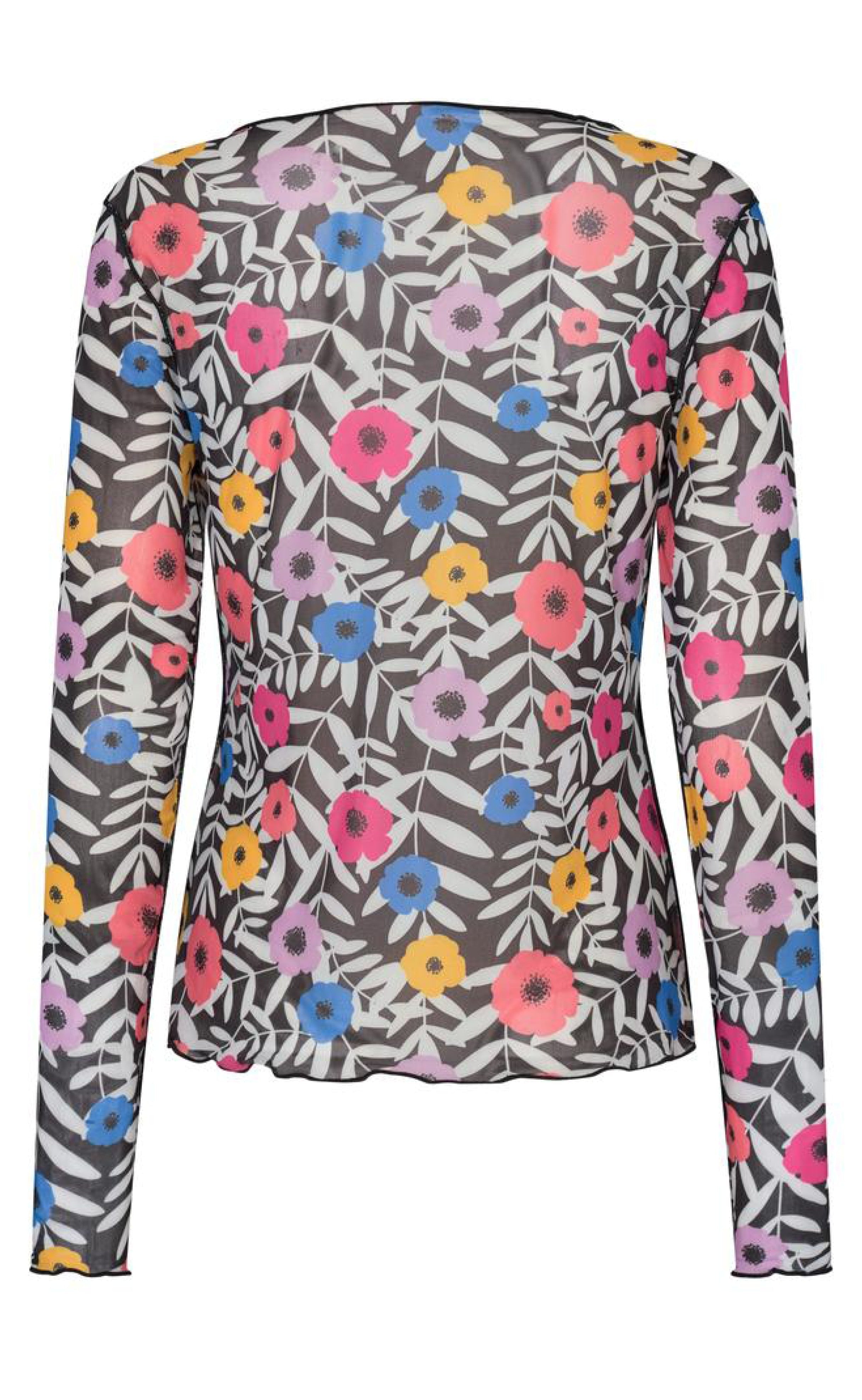Liberte Bluse - Mesh - Colorful Big Flower