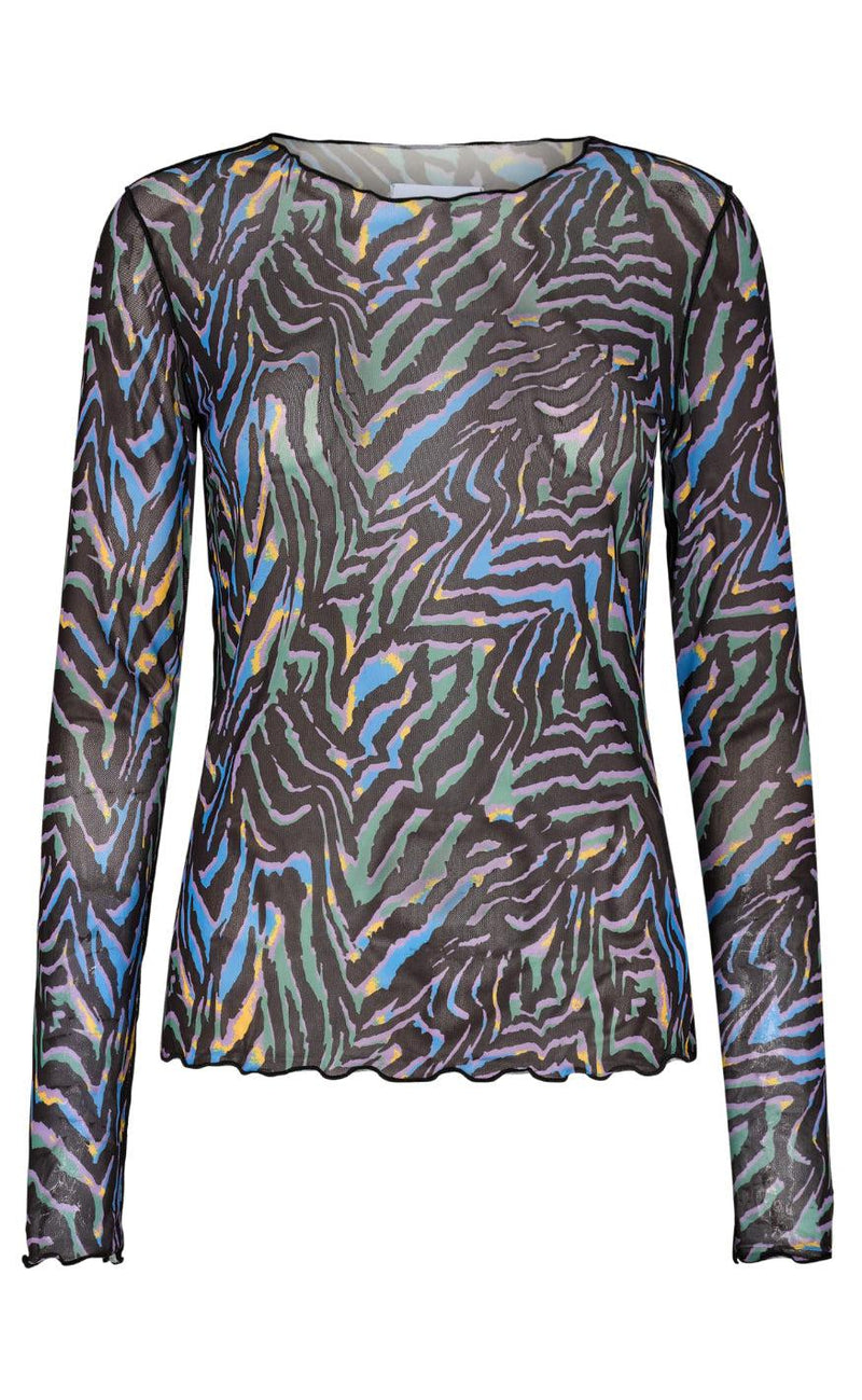 Liberte Bluse - Mesh - Colorful Zebra