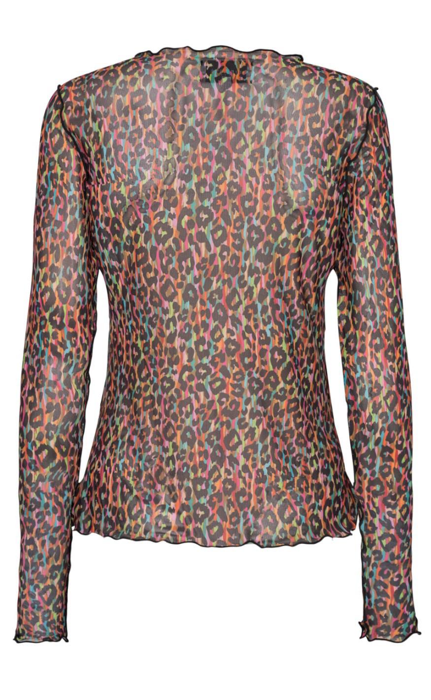 Liberte Bluse - Mesh - Multi Color Leo