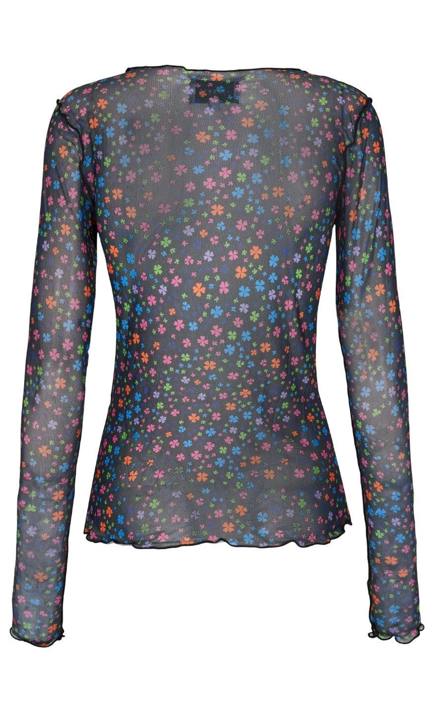 Liberte Bluse - Mesh - Multicolor Clover