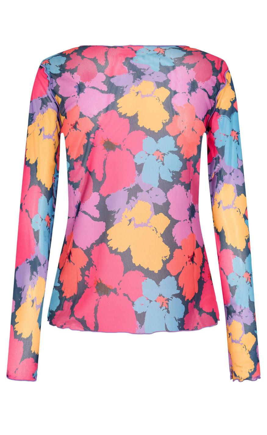 Liberte Bluse - Mesh - Painted Flowers Navy