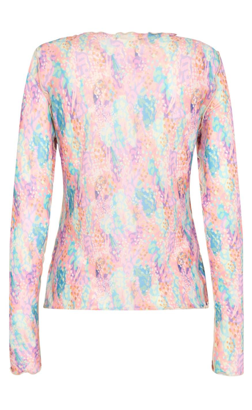 Liberte Bluse - Mesh - Pastel Leo