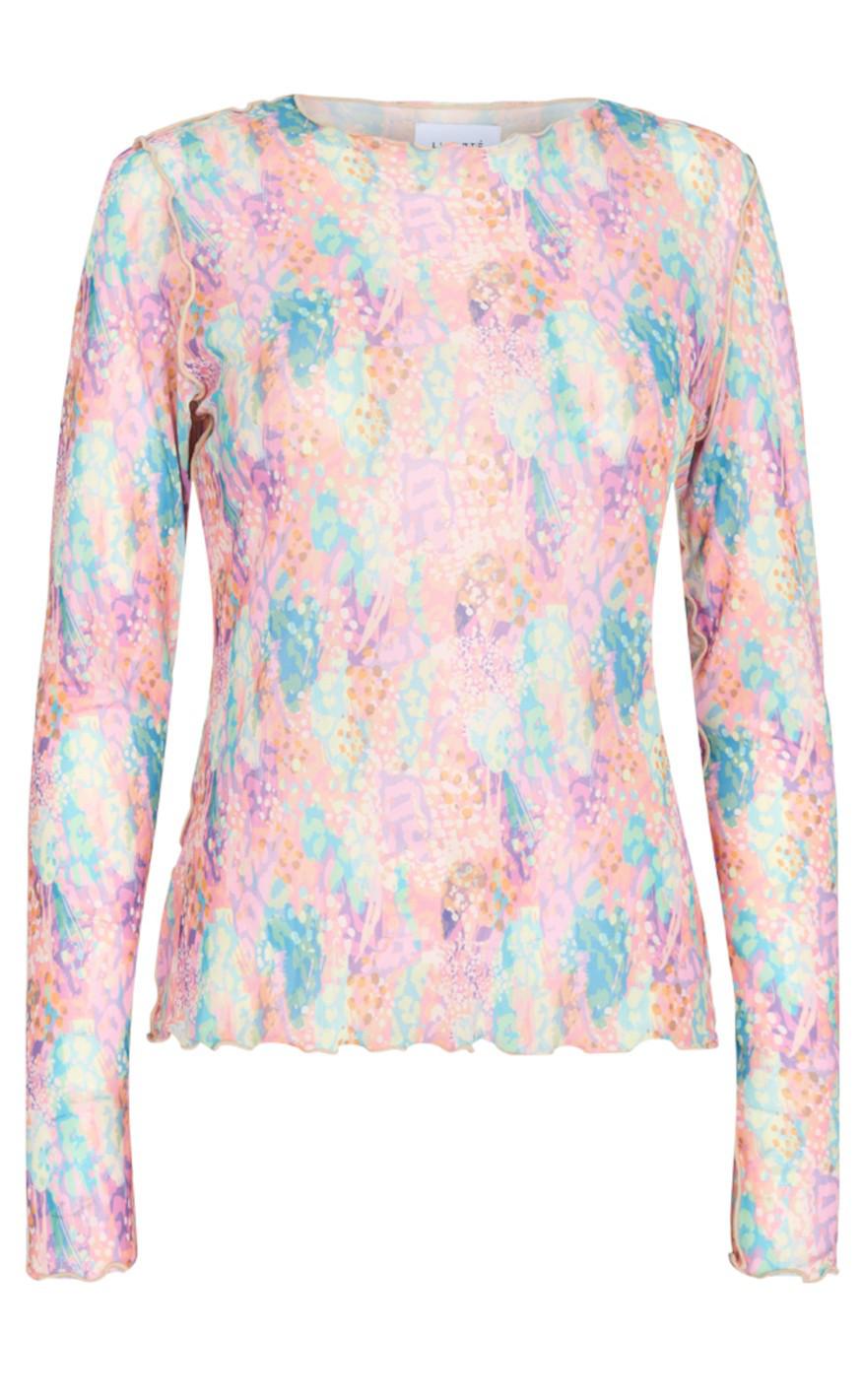 Liberte Bluse - Mesh - Pastel Leo