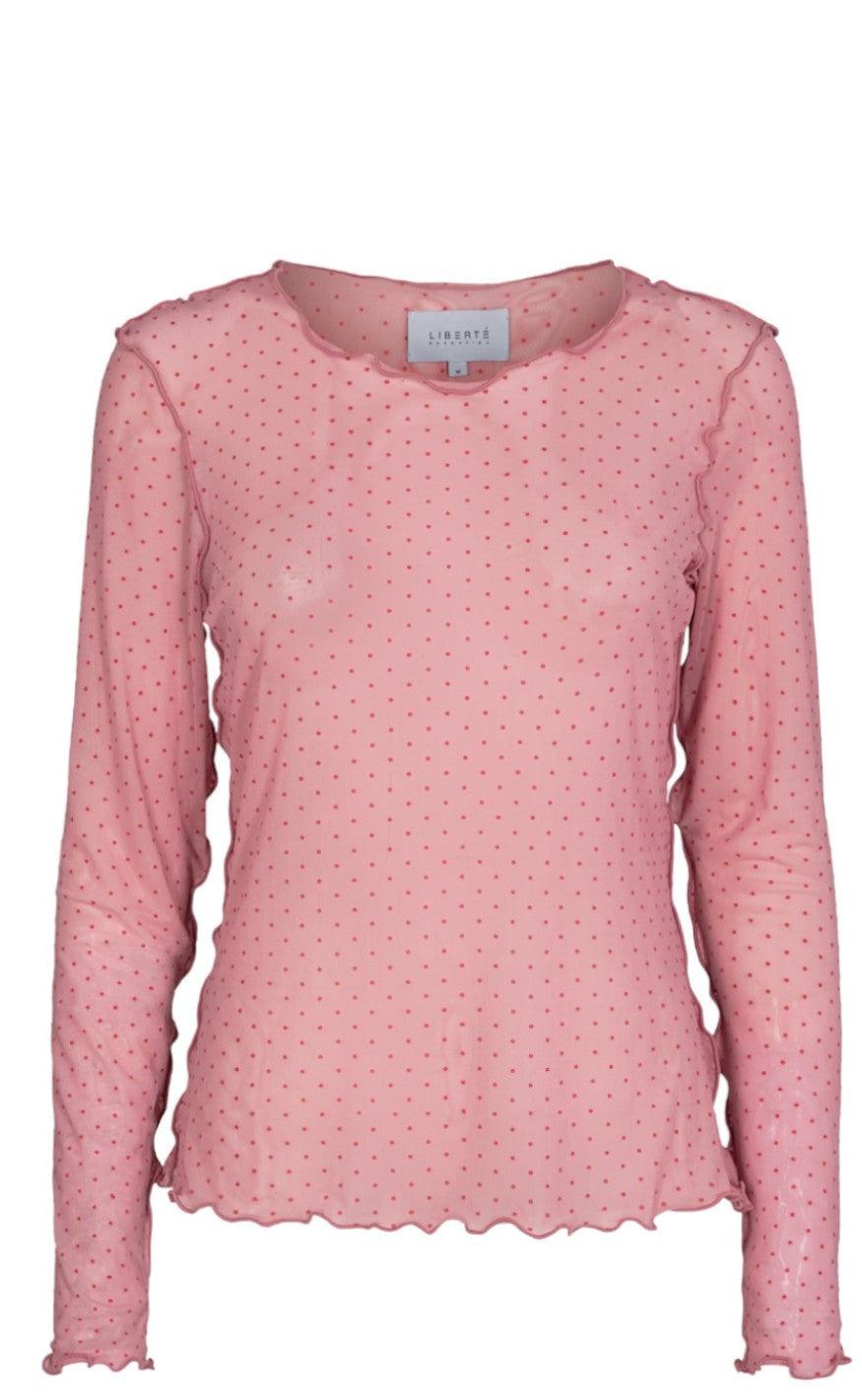 Liberte Bluse - Mesh - Rose Red Dot