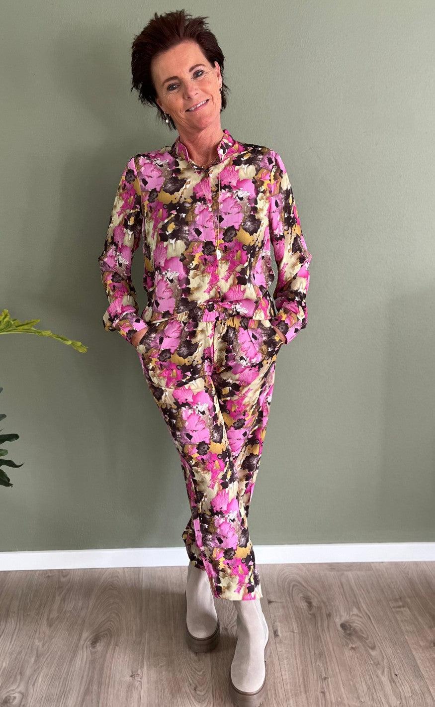 Liberte Bukser - Maggie - Pink Choco Print