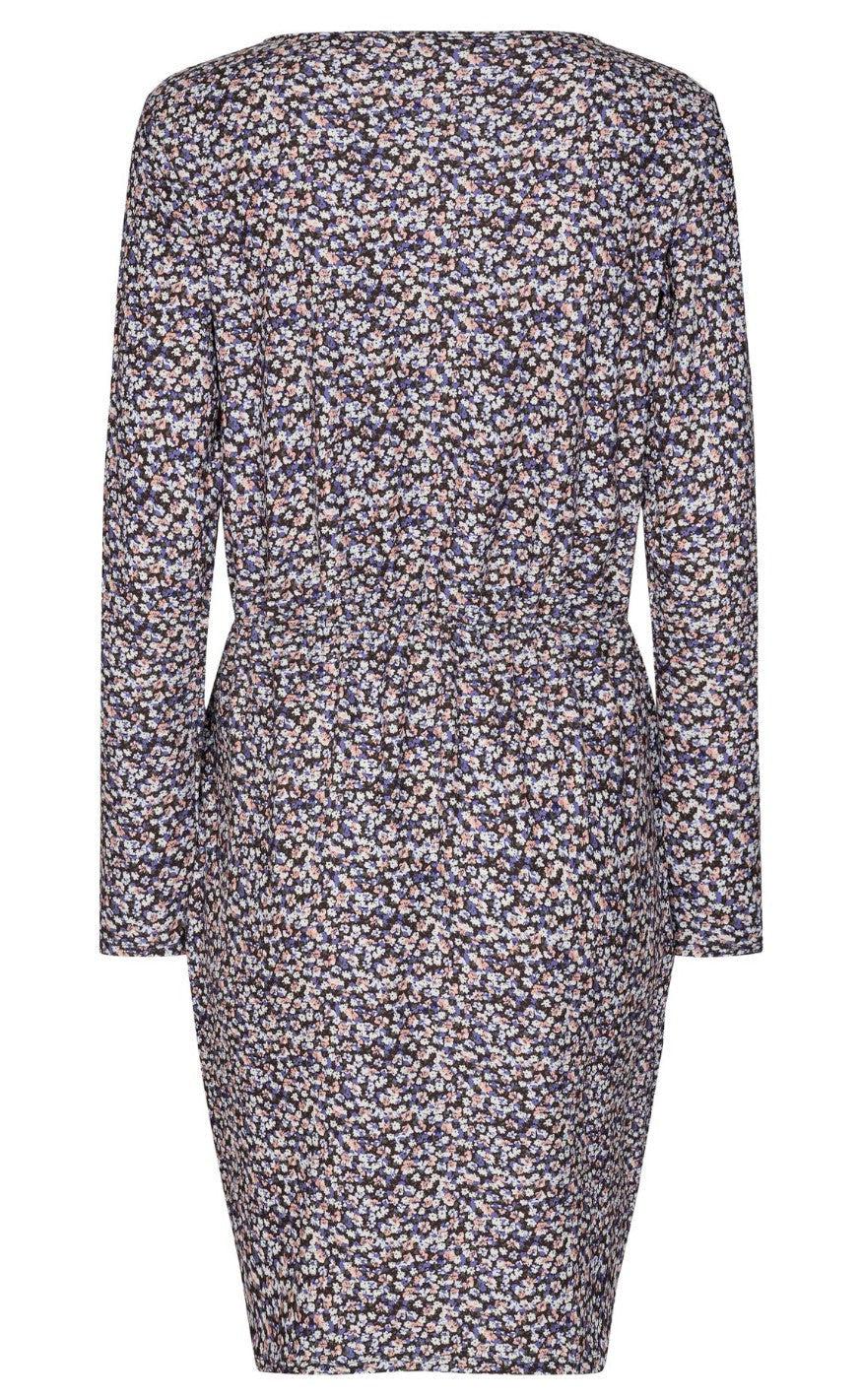 Liberte Kjole - Alma Ls Straight - Purple Flower