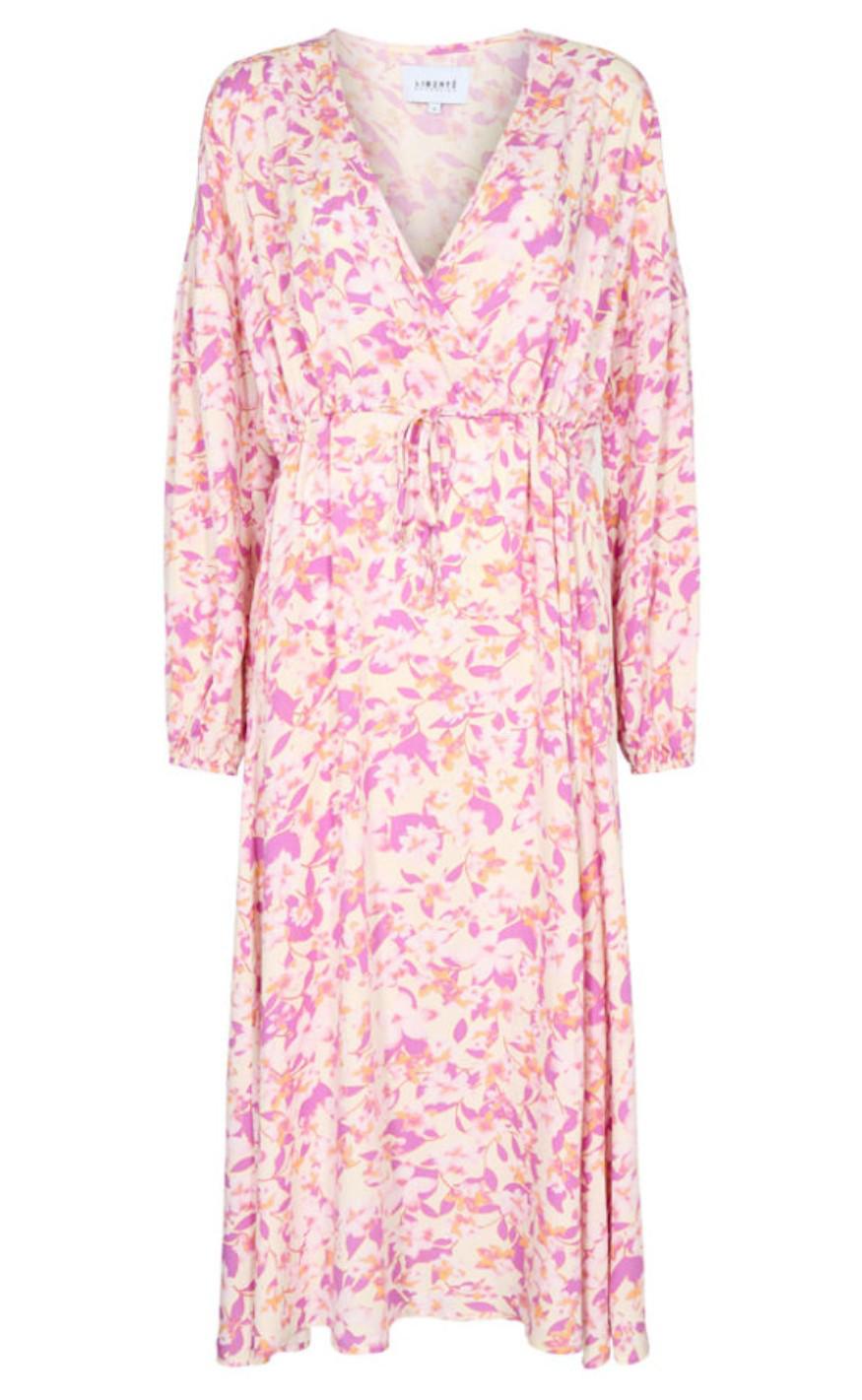 Liberte Kjole - Berta - Pink Flower