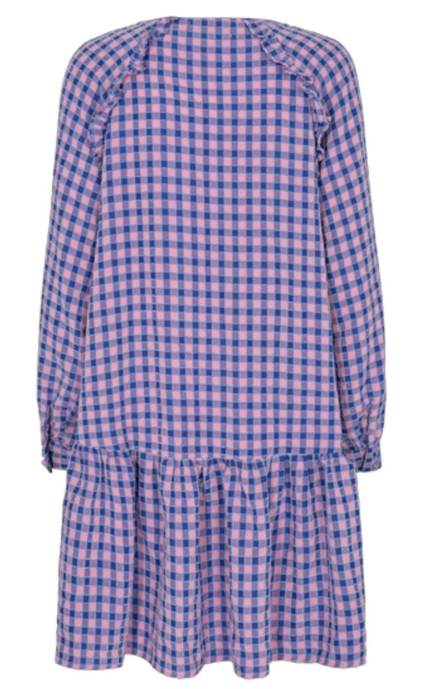 Liberte Kjole - Dana - Pink Blue Check