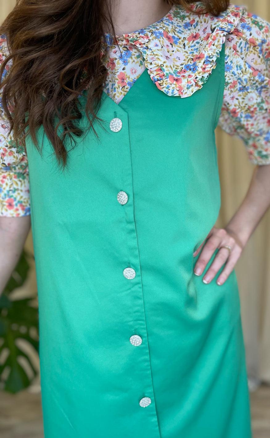 Liberte Kjole - Dibby - Green