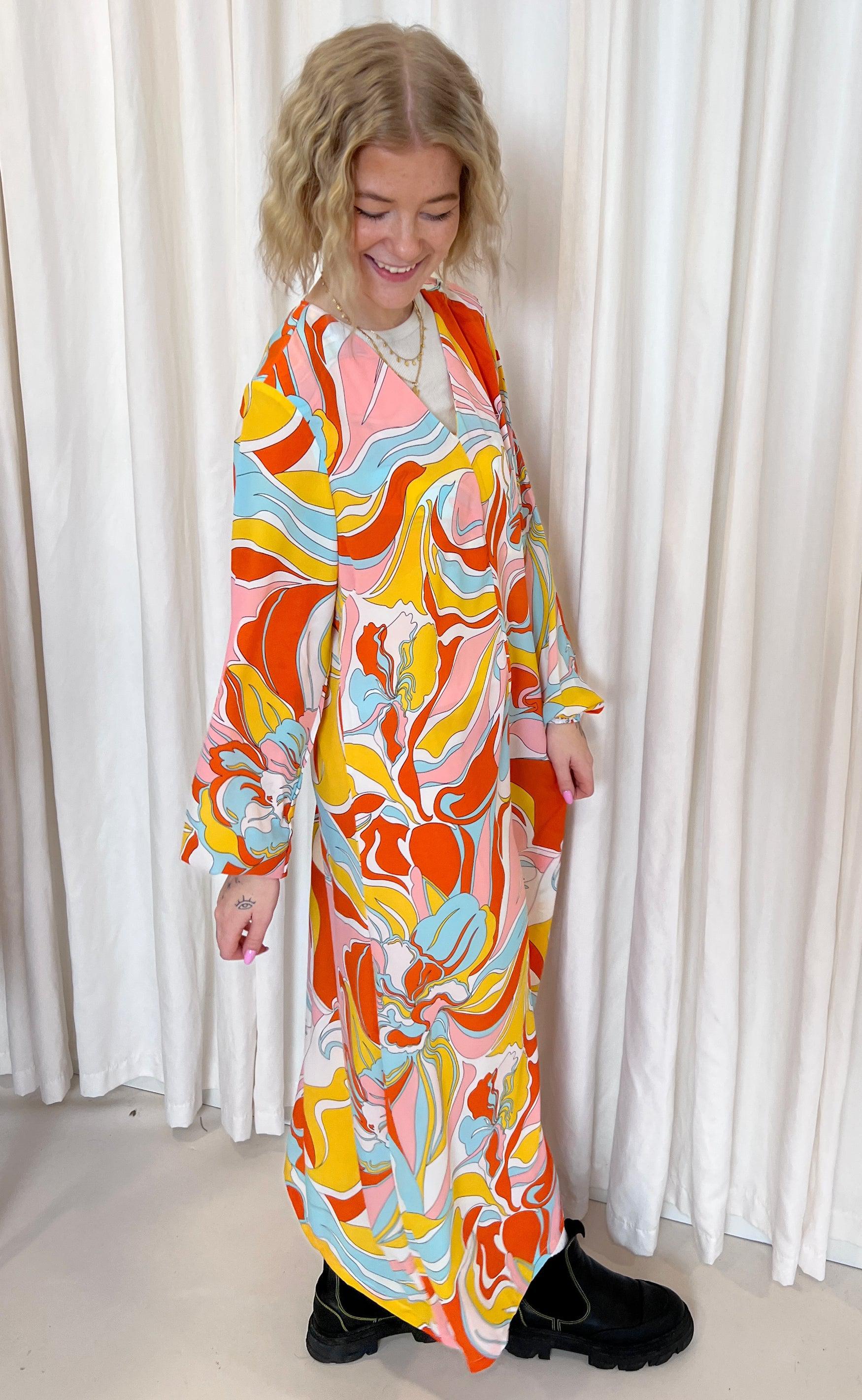 Liberte Kjole - Enda - Orange Twist