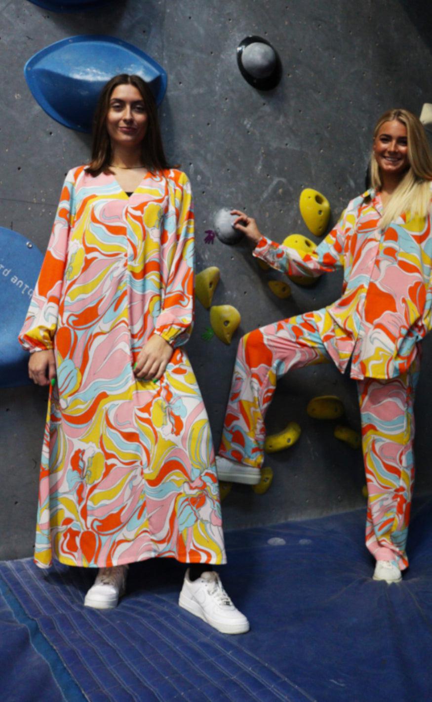 Liberte Kjole - Enda - Orange Twist