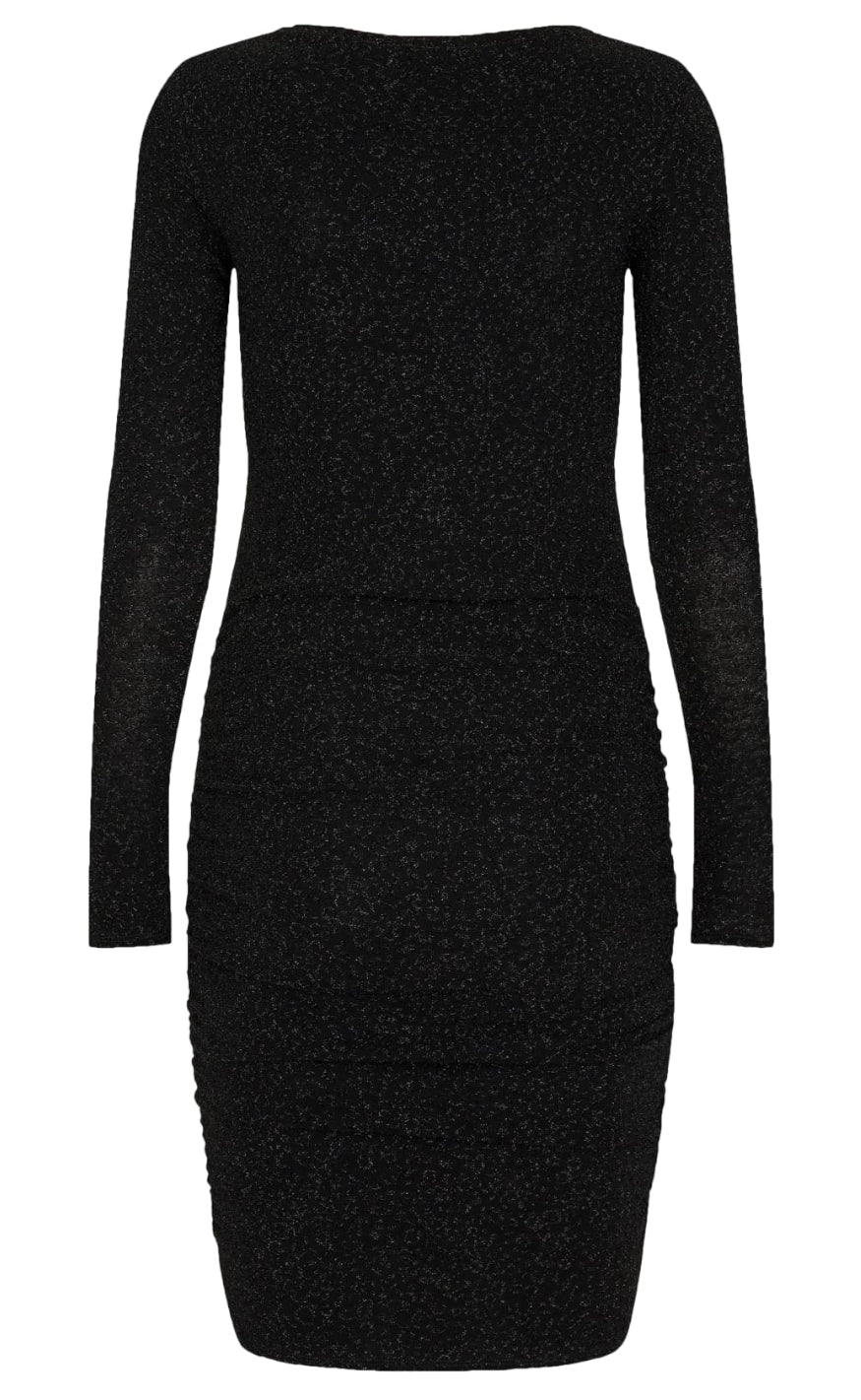 Liberte Kjole - Ibi - Black Glitter Flower