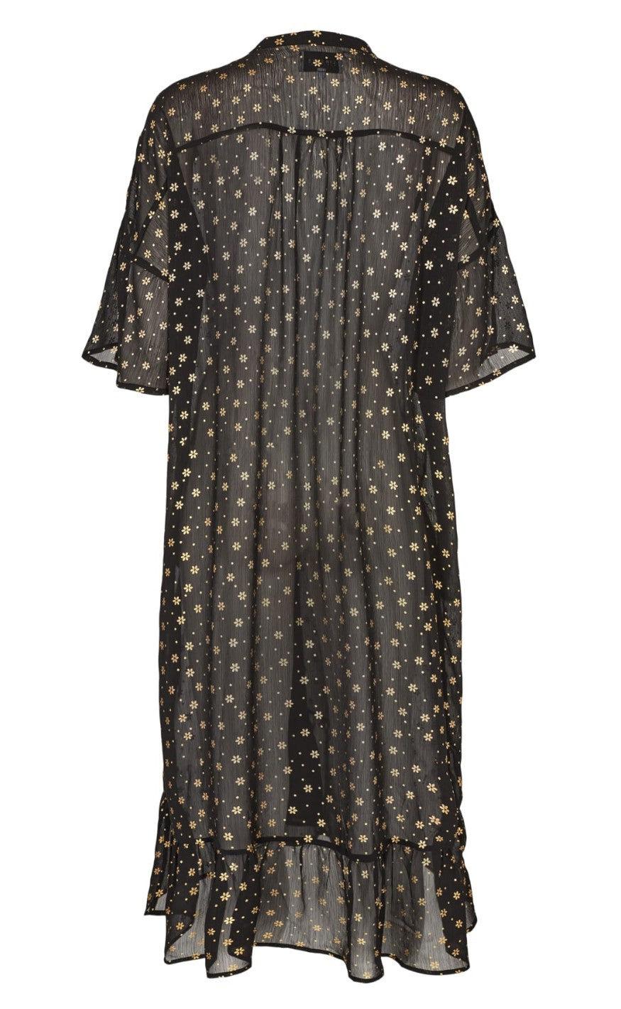 Liberte Kjole - Karoline - Black Gold Flower