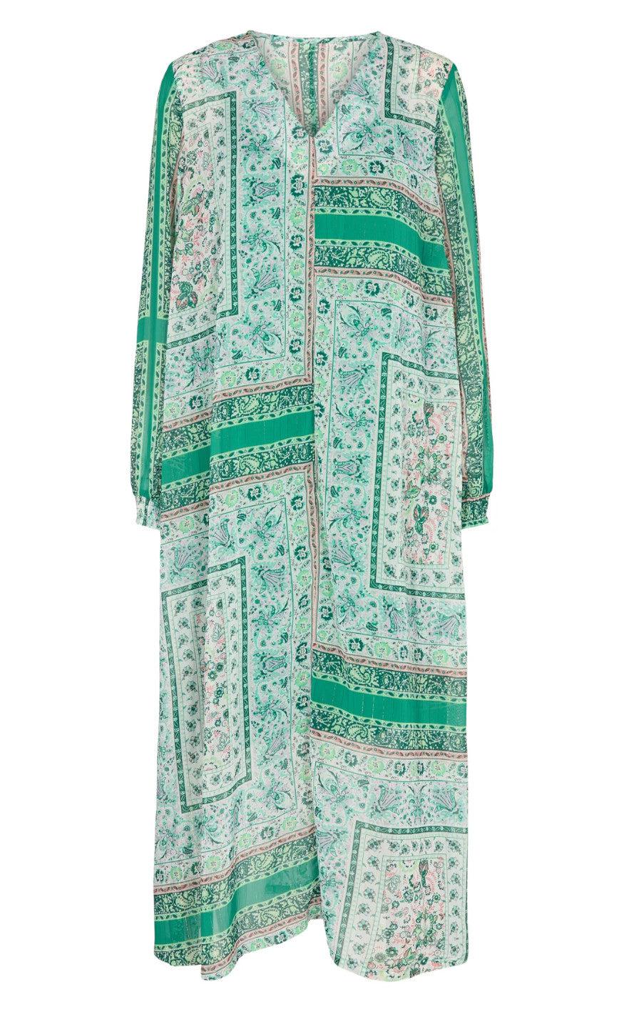 Liberte Kjole - Martine - Green Paisley